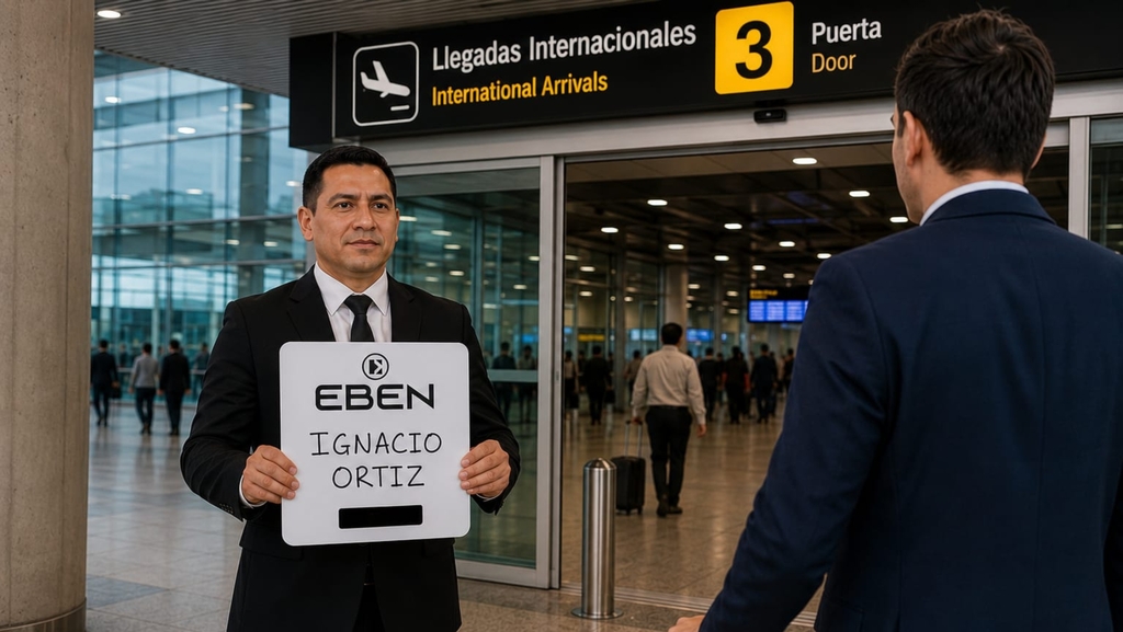 Traslado VIP del aeropuerto a Miraflores con vehículo ejecutivo premium de EBEN VIP.